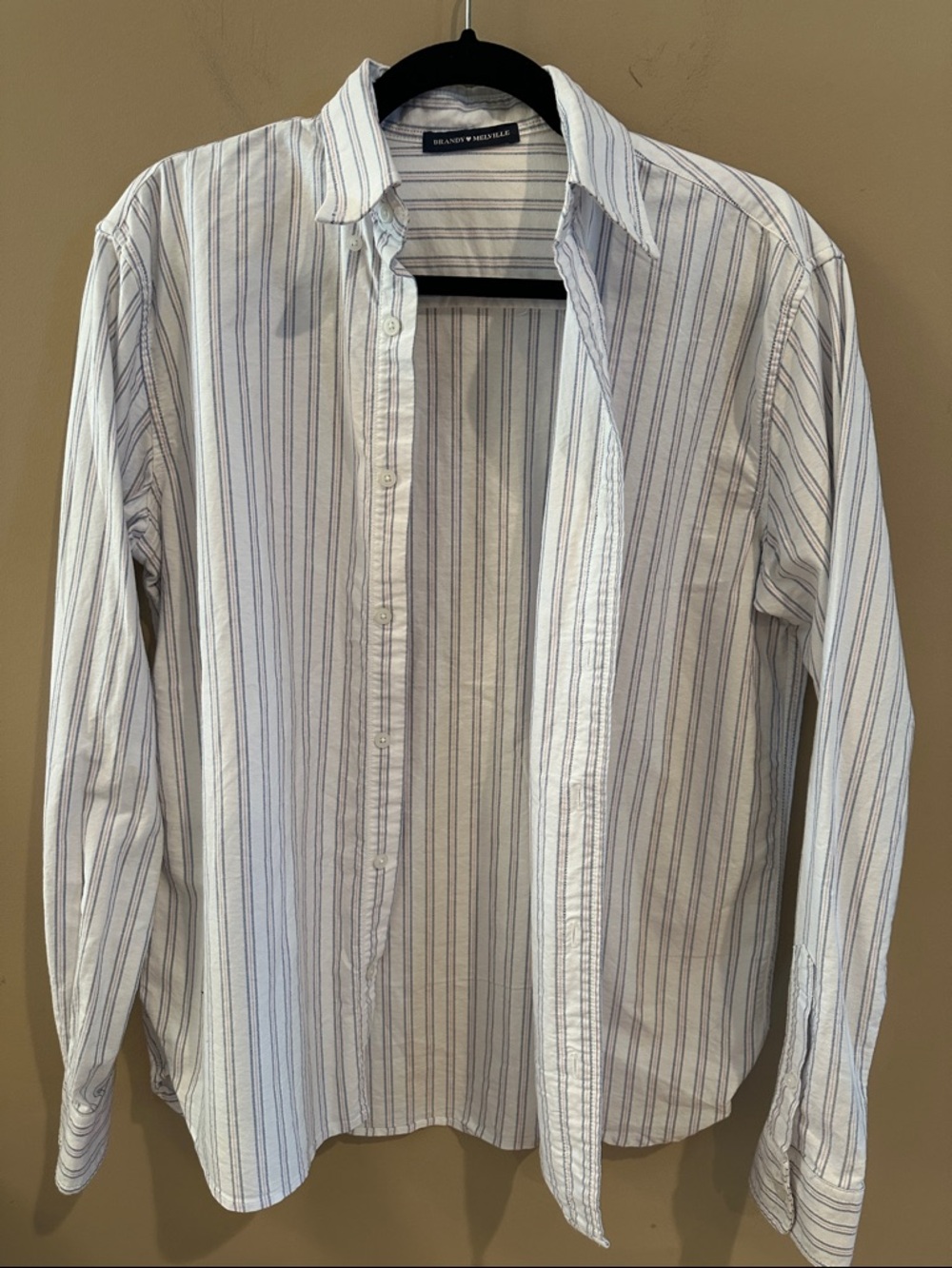 Brandy Melville Stephanie striped button down shirt